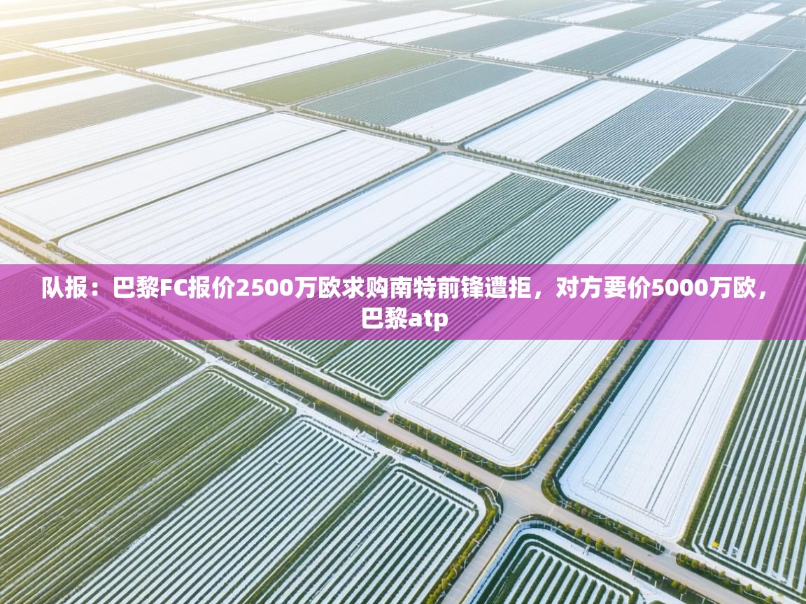 队报：巴黎FC报价2500万欧求购南特前锋遭拒，对方要价5000万欧，巴黎atp